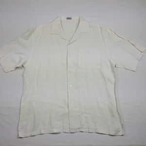 Elan Men's Casual Button-front Linen Shirt Size 2X